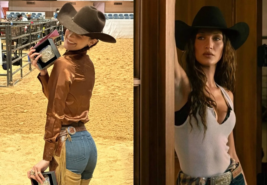 Cowgirl: Белла Хадид получила награду как наездница и снялась в вестерне