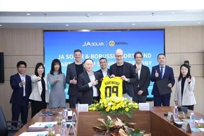 Компания JA SOLAR и клуб Borussia Dortmund объявили о партнерстве и совместном крупном проекте