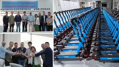 Партнерское соглашение NAVEE и Dott для внедрения скутеров V1 Pro нового поколения, коренным образом меняющих городскую мобильность