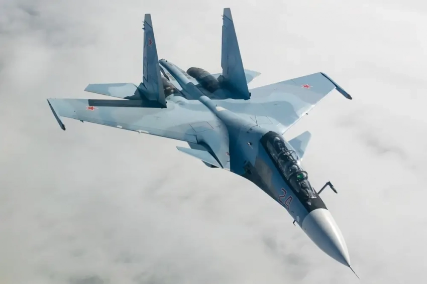 ГУР Минобороны Украины заявило о сбитом с морского дрона истребителе Су-30 ВКС РФ