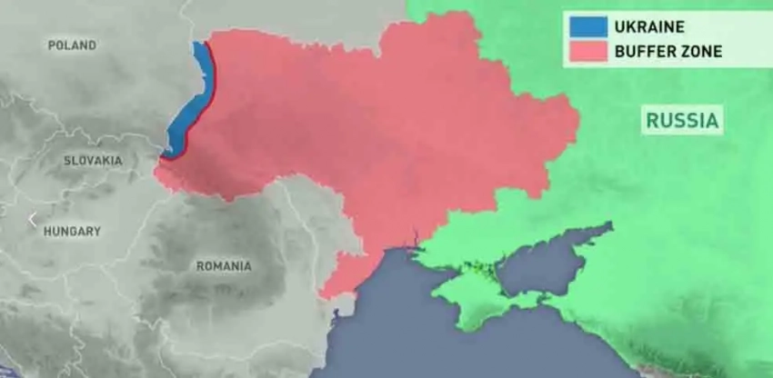 Медведев представил карту буферной зоны на Украине на случай продолжения оказания иностранной помощи киевскому режиму