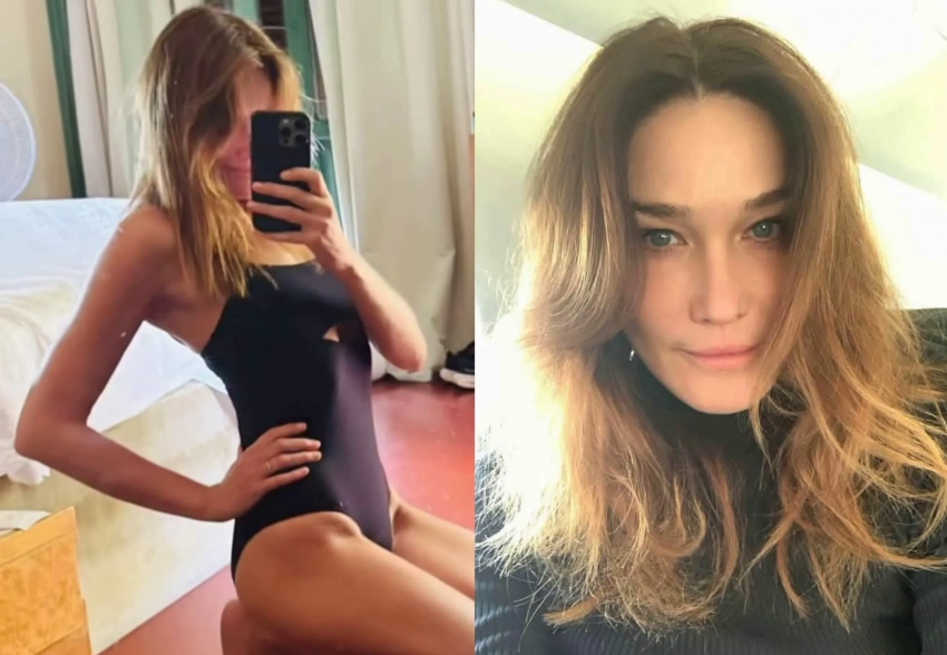 57-летняя Карла Бруни показала свою фигуру в купальниках