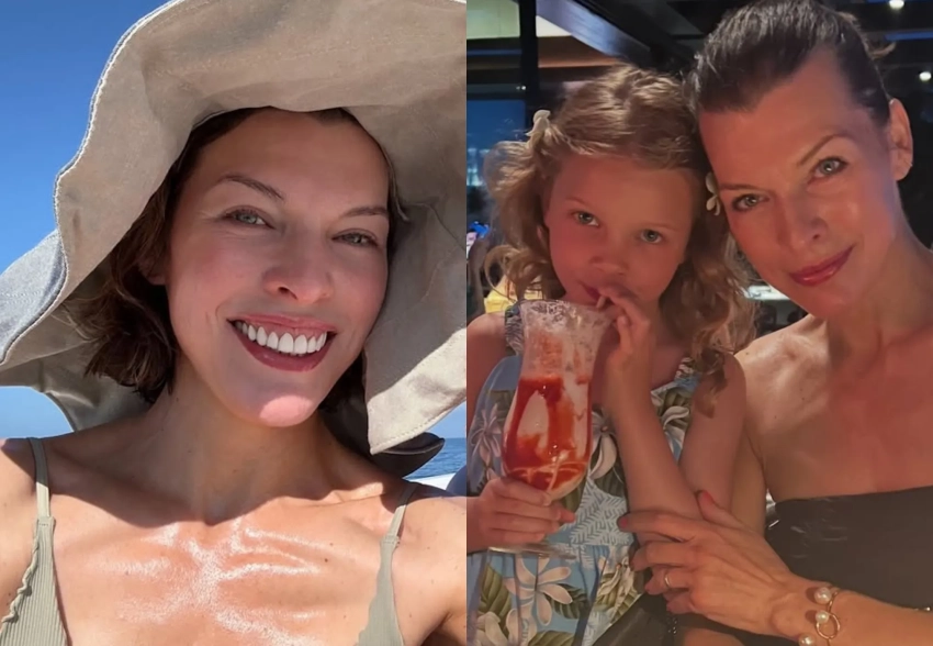 Подъём в 4:30 утра, угроза цунами и сюрприз от детей: как Милла Йовович вместе с мужем и тремя дочерьми отдохнула на Гавайях