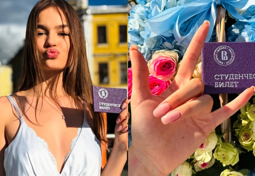 18-летняя жена 50-летнего режиссёра Марка Горобца стала студенткой ВШЭ