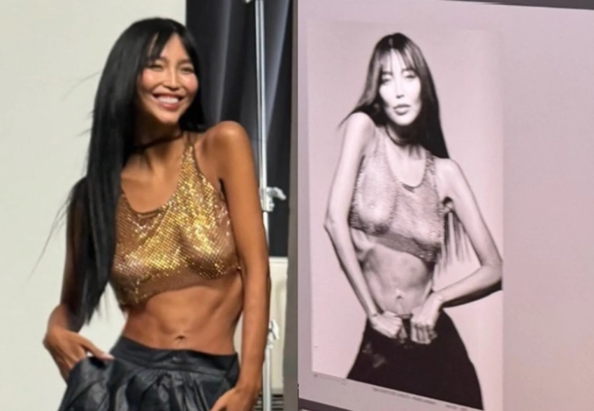 Жена Александра Цекало снялась в прозрачном топе на голое тело