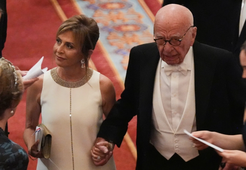 Мать Даши Жуковой с 94-летним мужем-медиамагнатом Рупертом Мёрдоком посетили банкет с Кейт Мидлтон и принцем Уильямом