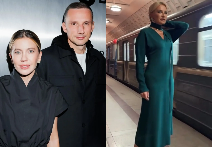 Антон и Елена Пинские, Виктория Шелягова с мужем и Евгения Милова на концерте Теодора Курентзиса в московском метро