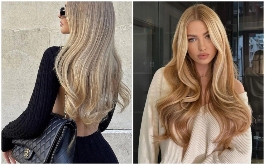 Будут править балом зимой 2025-26: модные оттенки блонда от драгоценной платины до сладкой карамели