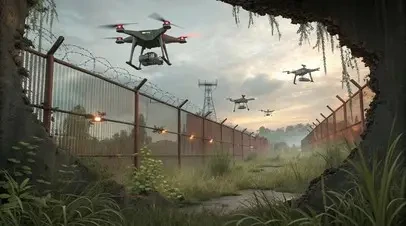 Стена дронов: побуянили – пора расходиться