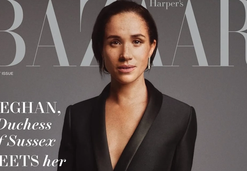 "Никто в мире не любит меня больше, чем он". Меган Маркл снялась для глянца и рассказала о принце Гарри и материнстве