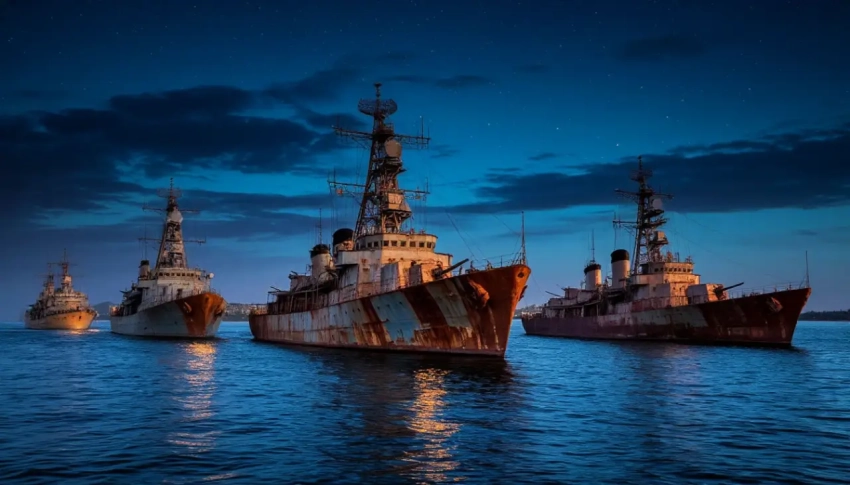 Флот кораблей-призраков уходит в небытие