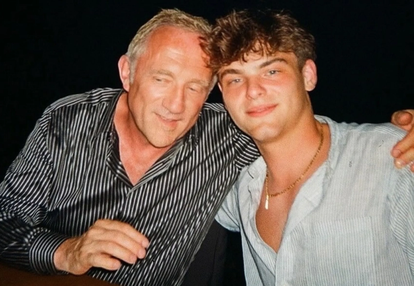 В сети появилось редкое фото сына Линды Евангелисты с отцом — миллиардером Франсуа-Анри Пино