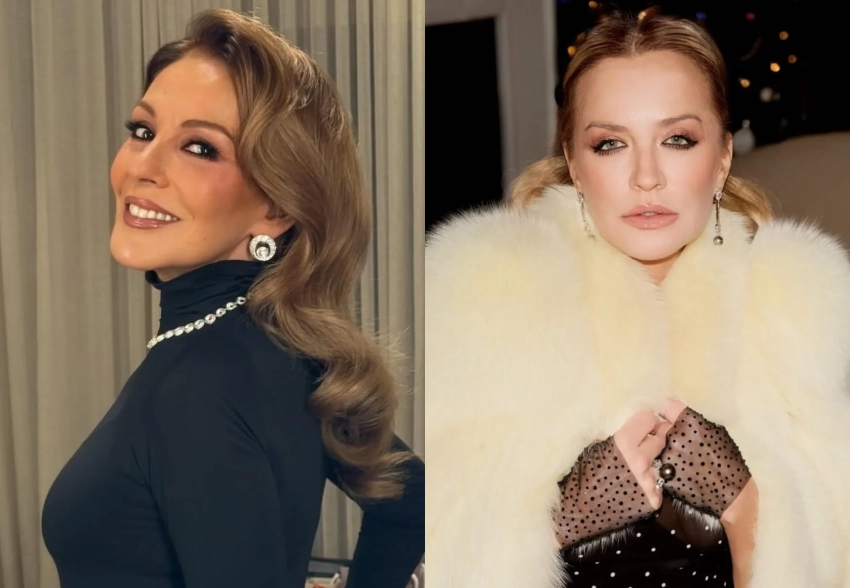 Виктория и Олег Шеляговы, Снежанна Георгиева, Ксения Соловьёва и Полина Аскери посетили рождественский вечер Сати Спиваковой