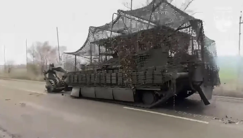 Обвешанная сетками БМР-64 не помогла украинской «Скале» прорваться в Покровск