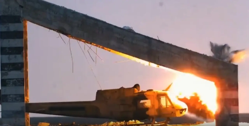 Турция показала поражение вертолёта в укрытии противобункерным боеприпасом Tolun