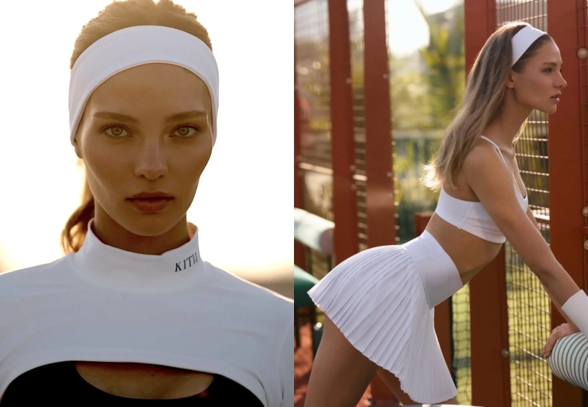 Алеся Кафельникова снялась в образе теннисистки