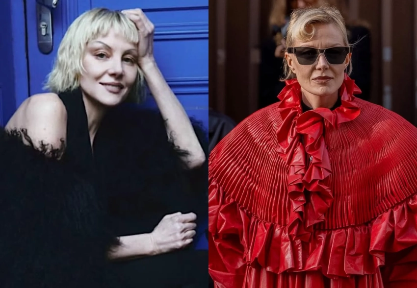 Рената Литвинова выгуляла модные образы на показах в Париже