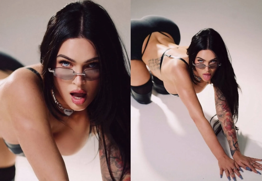 Меган Фокс показала новые фото из съёмки в нижнем белье