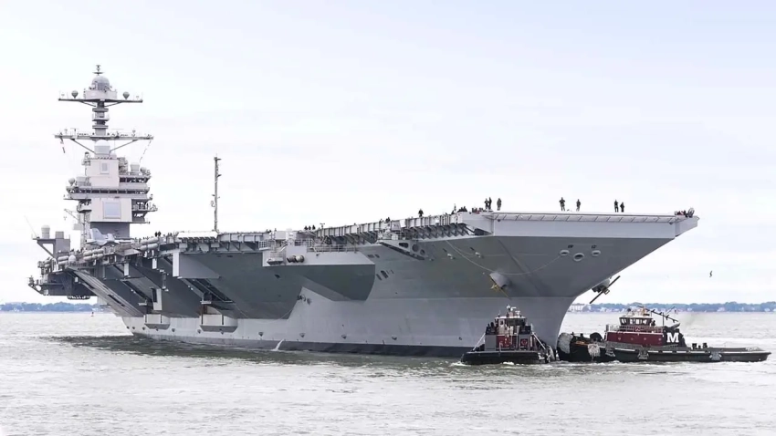 США отправляют USS Gerald R. Ford на Крит для расследования причин пожара