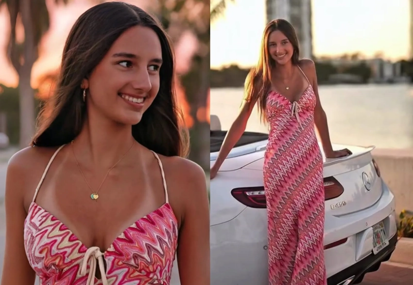 Платье с декольте и кабриолет: дочь Кристины Орбакайте отметила 14-летие в Майами